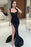 Gorgeous Black V-Neck Sleeveless Prom Dress with Split and Beadings On Sale