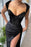 Gorgeous Black Velvet Off-the-Shoulder Sweetheart Mermaid Prom Dress with Split