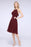 Bridelily Gorgeous Halter Sleeveless Chiffon Short Bridesmaid Dress with Ruffle