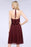 Bridelily Gorgeous Halter Sleeveless Chiffon Short Bridesmaid Dress with Ruffle