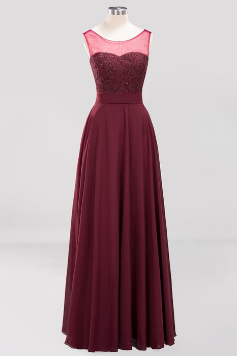 Bridelily Gorgeous Lace Jewel Affordable Pink Bridesmaid Dress with Beadings