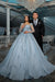 Gorgeous Satin A-Line Wedding Dresses Long Sleeves Square Neck Tulle Appliques Bridal Dress - Wedding Dresses