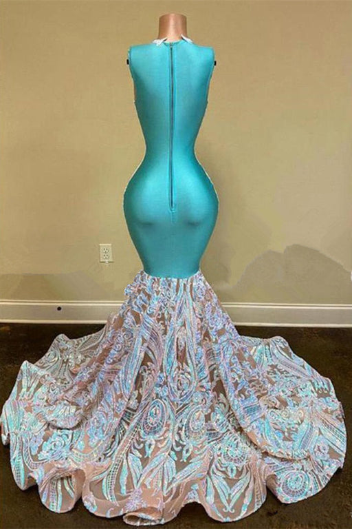 Gorgeous Sleeveless Lace Mermaid Prom Dress Long