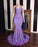 Gorgeous Sleeveless Sequin Lace Prom Dress Mermaid with Feather