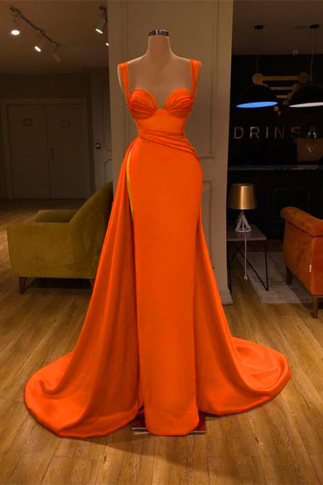 Gorgeous Sweetheart Sleeveless Long Slit Mermaid Prom Dress