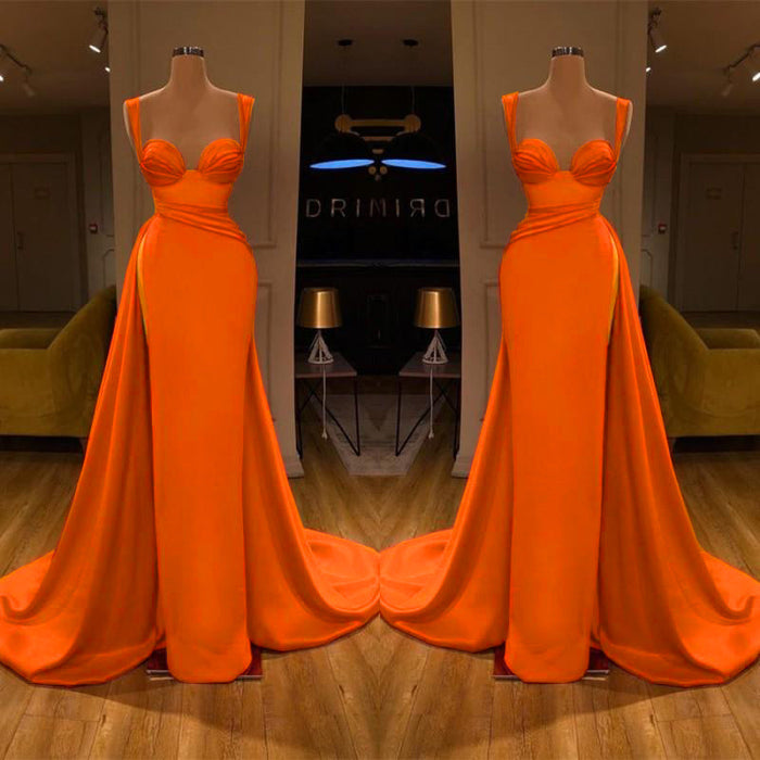 Gorgeous Sweetheart Sleeveless Long Slit Mermaid Prom Dress