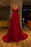 Gorgeous Sweetheart Sleeveless Long Slit Mermaid Prom Dress