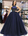 Gown Sleeveless Halter Sweep/Brush Train With Beading Tulle Dresses - Prom Dresses