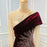 Grape Applique Bead Embroidery One-Shoulder Prom Dress with Sequins