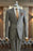 Hubery Gray Notched Lapel Three Pieces Business Men Suits