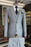 Ashbur Formal Gray Peaked Lapel Three Pieces Business Suits For Men