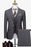 Matthew Formal Gray Three Pieces Fashion Business Suits