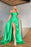 Green Mermaid Prom Dress with Off-the-Shoulder Style and Slit