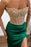 Green Mermaid Prom Dress with Stunning Beadwork and Split