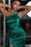 Green Sequins Mermaid Prom Dress With Split