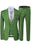 Ian Green Notched Lapel Three Pieces Close Fitting Prom Suits With Black Dot