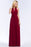 Halter Chiffon Aline Bridesmaid Dress with Sash Elegant Floor Length Formal Dress - Burgundy / US 2 - Prom Dresses