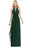 Halter Chiffon Aline Bridesmaid Dress with Sash Elegant Floor Length Formal Dress - Dark Green / US 2 - Prom Dresses