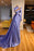 High Neck Long Sleeves Mermaid Prom Dress with Beadings and Ruffles