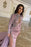 High Neck Long Sleeves Mermaid Prom Dress with Split