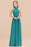 Bridelily Gorgeous High-Neck Halter Backless Bridesmaid Dress Dusty Rose Chiffon Maid of Honor Dress