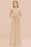 Bridelily Gorgeous High-Neck Halter Backless Bridesmaid Dress Dusty Rose Chiffon Maid of Honor Dress