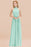 Bridelily Gorgeous High-Neck Halter Backless Bridesmaid Dress Dusty Rose Chiffon Maid of Honor Dress