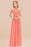 Bridelily Gorgeous High-Neck Halter Backless Bridesmaid Dress Dusty Rose Chiffon Maid of Honor Dress