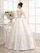 Ivory Wedding Dress/Ball Gown with High Collar Applique misshow