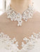 Ivory Wedding Dress/Ball Gown with High Collar Applique misshow