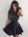 Jersey Jewel Sleeveless A-line Short/Mini With Ruffles Dresses - Prom Dresses