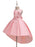 Flower Girl Dresses Jewel Neck Polyester Sleeveless With Train Princess Silhouette Bows Formal Kids Pageant Dresses