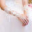 Lace Crystal Beaded Fingerless Wedding Gloves | Bridelily - wedding gloves