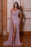 Lavender One-Shoulder Mermaid Prom Dress with Beadings and Split