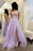 Lavender Sleeveless Sweetheart Mermaid Evening Dress with Lace Appliques