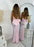 Light Pink Backless Long Sleeveless Halter Prom Dress