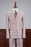 Abdul Fancy Light Pink Peaked Lapel Plaid Men Suits For Business