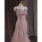 Light Pink Tulle Prom Dress Spaghetti Strap Sleeveless Dresses