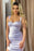 Light Purple Shoulder-Strap Sweetheart Mermaid Evening Dress with Split