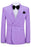 Vincent Glamorous Lilac Jacquard Shawl Lapel Double Breasted Wedding Suits