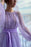 Lilac Pearls Mermaid Evening Dress with Beadings, Jewel, and Belt Online