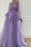 Lilac Pearls Mermaid Evening Dress with Beadings, Jewel, and Belt Online