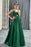 Long Evening Dress with Spaghetti Straps V-Neck Sleeveless Beads - On Sale