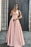 Long Evening Dress with Spaghetti Straps V-Neck Sleeveless Beads - On Sale