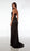 Long Plunging Neckline Formal Dress with Spaghetti Straps and High Slit