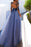 Long Sleeve Tulle Prom Dress Long