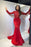 Long-Sleeved Mermaid Prom Gown with Beautiful Pleating