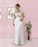 Long White Spaghetti Strap Sleeveless Elegant Tulle Prom Dress