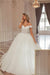 Luxurious Off the Shoulder Strapless Ball Gown Wedding Dress with Applique - wedding dress