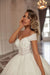 Luxurious Off the Shoulder Strapless Ball Gown Wedding Dress with Applique - wedding dress